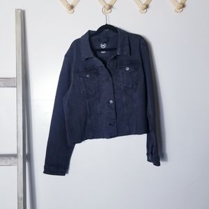 NWT WONDER NATION PLUS BLACK JEAN JACKET SIZE XL 14/16